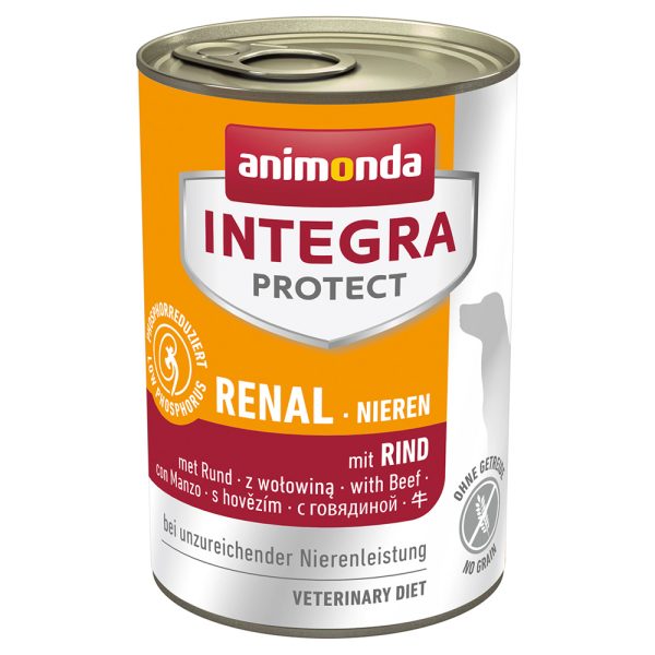 24x400g Protect Nieren Blik Rund animonda Integra Hondenvoer