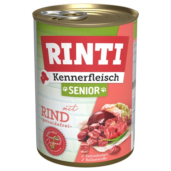 RINTI "Kennerfleisch" Senior 6 x 400 g - 12 x 400 g Rund