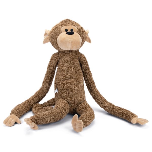 Honden knuffel Aap Vik XL, bruin