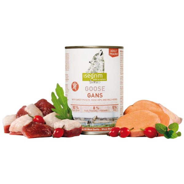 isegrim TUNDRA Gans met zoete aardappelen, rozenbottels en wilde kruiden, 400 g, Aantal: 6 x 400 g