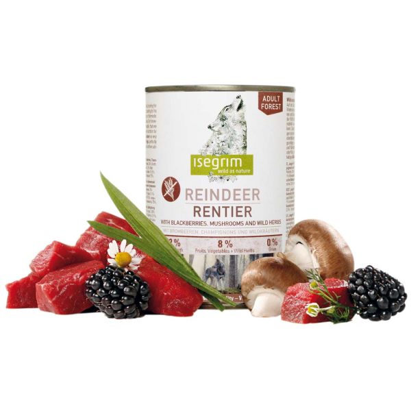 isegrim FOREST Rendier met bramen, champignons & wilde kruiden, 800 g, Aantal: 6 x 800 g