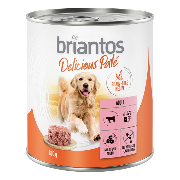 Briantos Delicious Paté 24 x 800 g Hondenvoer Rund