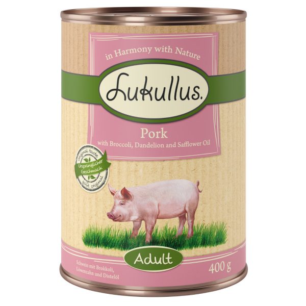 Lukullus Varken & Broccoli Graanvrij - 6 x 400 g