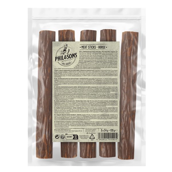3x5 Phil & Sons Paardenvleessticks Hond