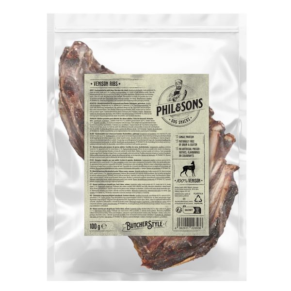 3x100g Herten-Spareribs Hondensnacks