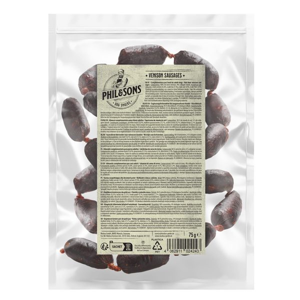 2x75g 100% hertenworstjes hondensnack