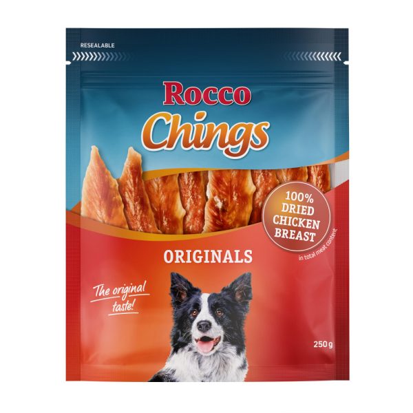250g Chings Gedroogde Kipfilet Rocco Hondensnacks