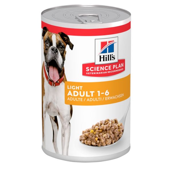 Hill's Science Plan 1-6 Adult en Light Adult - 12 x 370 g Adult Light