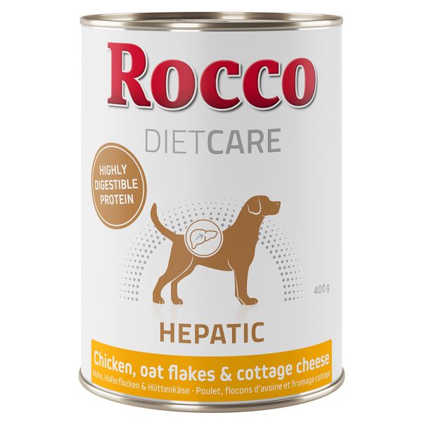 24x400g Hepatic Kip met Havermout & Hüttenkäse Rocco Diet Care Hondenvoer