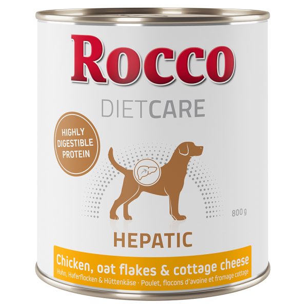 Rocco Diet Care Hepatic Kip met Havermout & Kwark 800g Hondenvoer 6 x 800 g