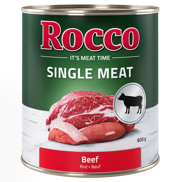 Voordeelpakket Rocco Single Meat 24 x 800 g - Rund