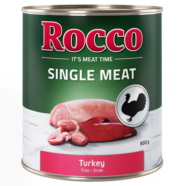 Voordeelpakket Rocco Single Meat 24 x 800 g - Kalkoen