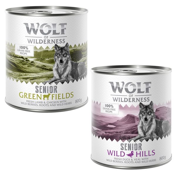 12x800g Senior Wolf of Wilderness Hondenvoer