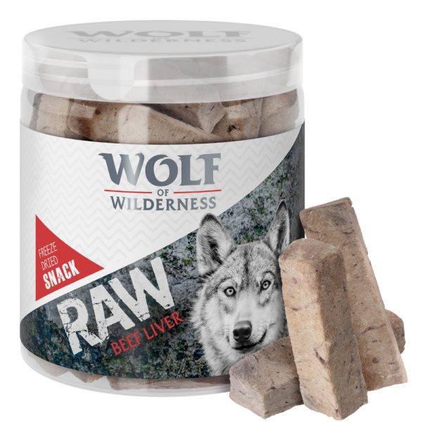 90g Gevriesdroogde Runderlever Wolf of Wilderness Hondensnacks