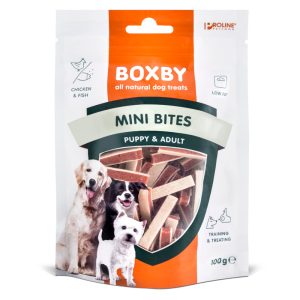 100g Puppy Mini Bites Boxby Hondensnacks