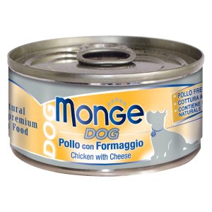 12x95g Kip met Kaas Monge Naturel natvoer voor honden