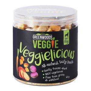 2x60g Veggie Zoete Aardappel met Pompoen en Wortel Greenwoods Hondensnacks