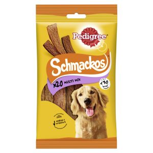 14x20 stuks Schmackos Mega Mix 4 soorten Pedigree Hondensnacks