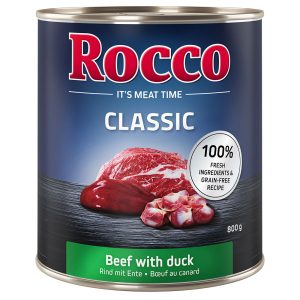 24x800g Rund met Eend Rocco Hondenvoer