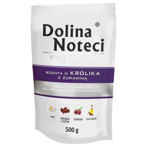 20 X 500 g Dolina Noteci Premium Pouches Konijn met Cranberry Hondenvoer