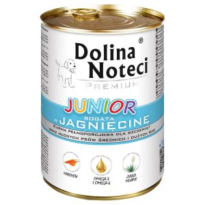48 x 400 g Dolina Noteci Premium Junior Lam hondenvoer nat
