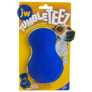 JW Tumble Teez Treat Toy Maat L, blauw Hond