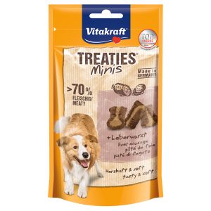 2x48g Vitakraft Treaties Bits Mini Leverworst Hondensnacks