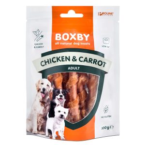 3x100g Boxby Chicken & Carrot Hondensnacks