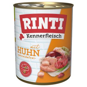 800g RINTI Kennerfleisch met kip hondenvoer nat