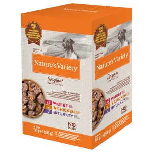 Gemengd pakket Nature's Variety Original Paté No Grain Mini 4 x 150 g - Rund, Kip, Kalkoen 8 x 150 g