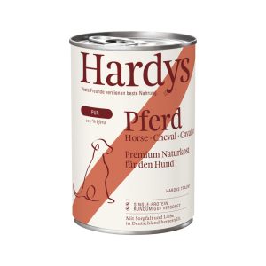 Voordeelverpakking: 24x 400g Hardys Pure Horse natvoer voor honden