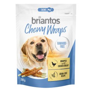 Briantos Chewy Wraps voor Honden - Mixed Pack Eend + Kip (2 x 200g)