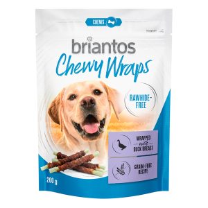 Briantos Chewy Wraps voor Honden - Eend 2 x 200g