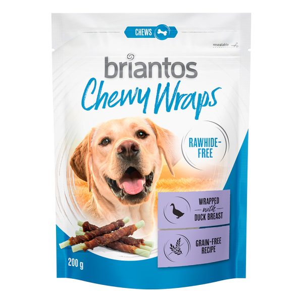 Briantos Chewy Wraps voor Honden - Eend 200g