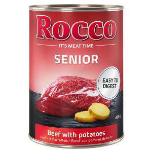 6x400g Senior Senior Rund & Aardappelen Rocco Hondenvoer