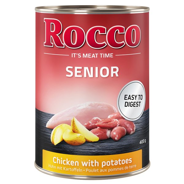 6x400g Senior Senior Kip & Aardappelen Rocco Hondenvoer