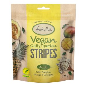 Lukullus Vegan Oatly Garden Stripes - Pompoen, Mango & Ananas - Voordeelpakket 3 x 125 g