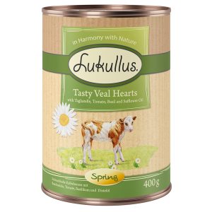 Lukullus Lente-Menu: Fijn Kalfsvleeshart - Voordeelpakket: 24 x 400 g