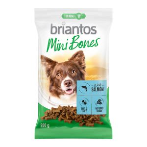 2x200g Briantos Mini Bones Met Zalm Hondensnacks