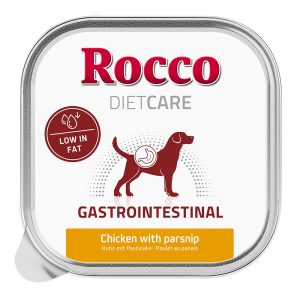 10x150g Rocco Diet Care Gastro Intestinal Kip met Pastinaak Kuipje Honden natvoer