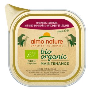6x100g Almo Nature BioOrganic Maintenance Rund & Groente Hondenvoer