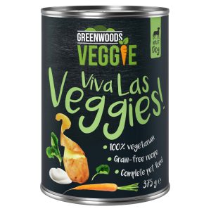 Greenwoods Veggie met Yoghurt, Aardappel, Wortel en Spinazie Hondenvoer 24 x 375 g