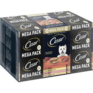 24 x 150 g Classic Terrine Megapak Cesar Hondenvoer