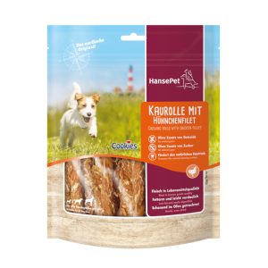 4x200g Cookies Delicatesse Kauwrolletjes met Reepjes Kipfilet Hondensnacks