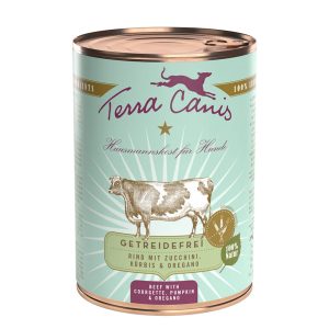 Voordeelpakket Terra Canis Graanvrij 12 x 400 g - Rund met courgette, pompoen & oregano