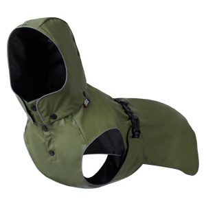 Rukka® Streamy Eco Regenjas, olijf - ca. 60 cm Ruglengte