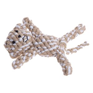 Hondenspeelgoed dierfiguur van katoenen touw 2x Aap