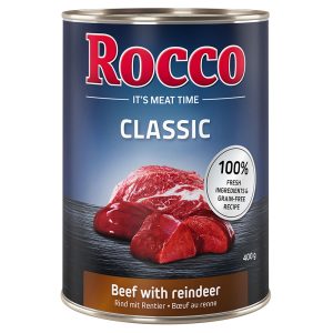 6x400g Rund met Rendier Rocco Hondenvoer