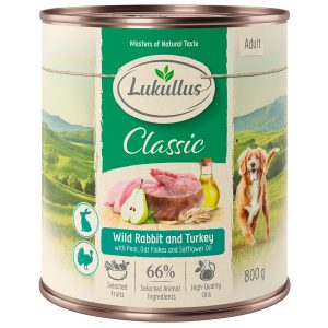 24x800g Variant XII Adult Wild Konijn & Kalkoen Lukullus Hondenvoer