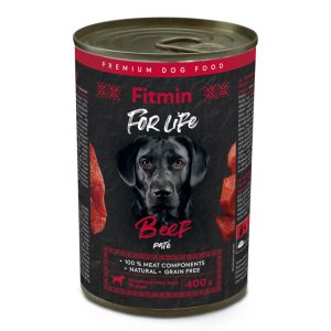 6x400g Fitmin Dog For Life Rundvlees Hondenvoer Nat
